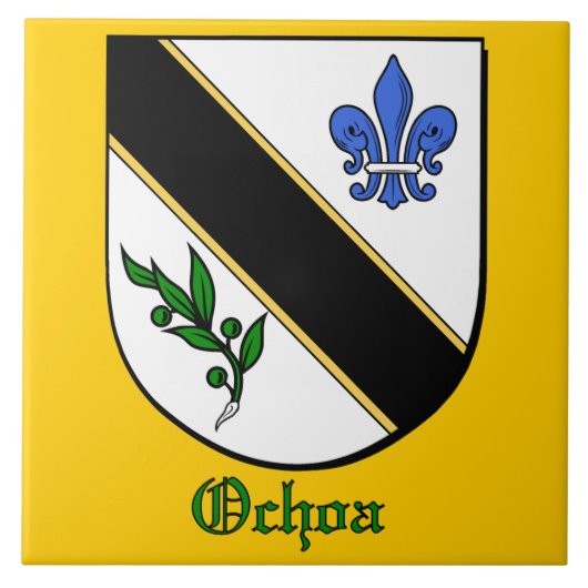Ochoa Family Shield Decoration Tile Fliese (Vorderseite)
