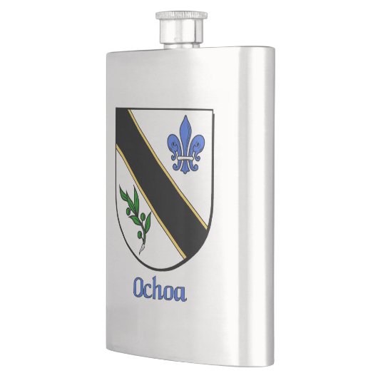 Ochoa Heraldic Shield Flachmann (Links)