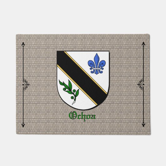 Ochoa Historischer Schild auf Kobelstein Fußmatte (Vorderseite)