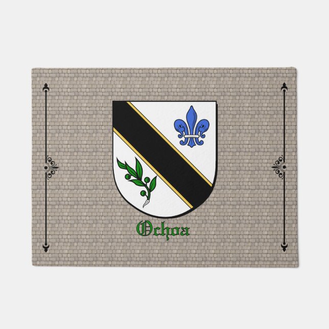 Ochoa Historischer Schild auf Kobelstein Fußmatte (Vorderseite)