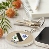 Ochoa Historischer Schild mit Flagge Mexikos Schlüsselanhänger (Vorderseite rechts)