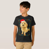 Ochon Puppy Dog Christmas Party Bicho Bichon Odle T-Shirt (Vorne ganz)
