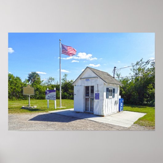 Ochopee, Florida, Post, Kleinste in den USA Poster (Vorne)
