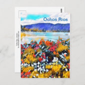Ochos Rios Neon Pop Art Florenz Postkarte (Vorne/Hinten)