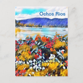 Ochos Rios Neon Pop Art Florenz Postkarte