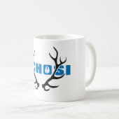 Ochosi-Jäger mit Antlers-Tasse Kaffeetasse (VorderseiteRechts)