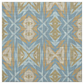 Ochre Beige Aquamarin Blue Eclectic Ethnic Look Stoff (Muster)