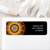 Ochre Burned Glass kaleidoscope (Insitu)