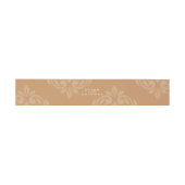 Ochre Classic Elegant Script Wedding Einladungsbanderole (Flach)