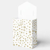 Ochre Confetti Watercolor Dots Gefälligkeitsbox Geschenkschachtel (Geöffnet)