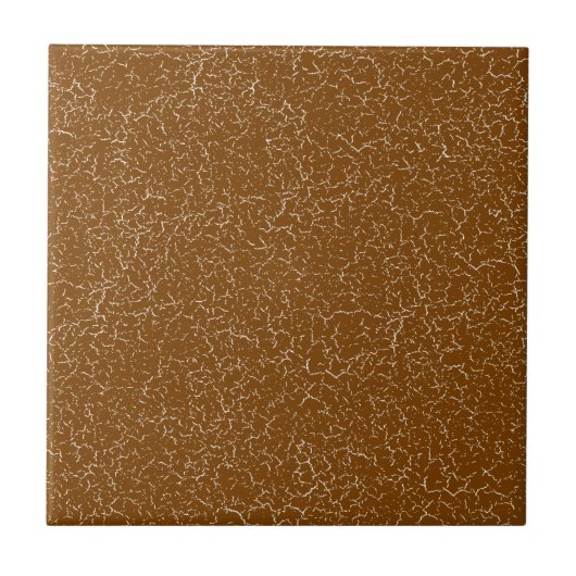 Ochre Crackle Glaze Solid Color Tile Fliese (Vorderseite)