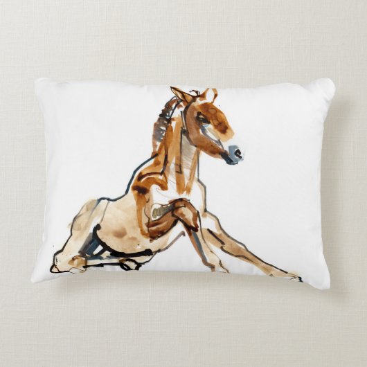 Ochre Foal Dekokissen (Rückseite)