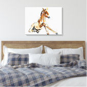 Ochre Foal Leinwanddruck (Insitu (Schlafzimmer))
