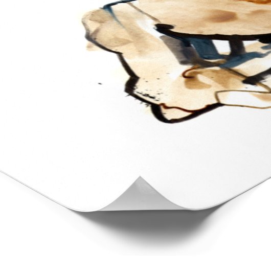 Ochre Foal Poster (Ecke)