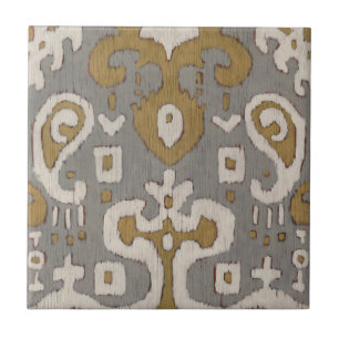 Ochre Ikat I Fliese