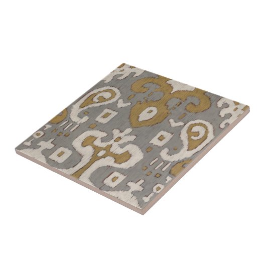 Ochre Ikat I Fliese (Seite)