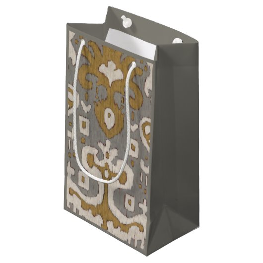 Ochre Ikat I Kleine Geschenktüte (Vorderseite Schrägansicht)