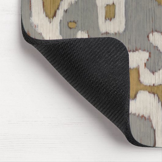 Ochre Ikat I Mousepad (Ecke)
