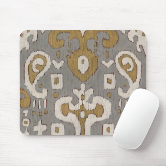 Ochre Ikat I Mousepad (Mit Mouse)