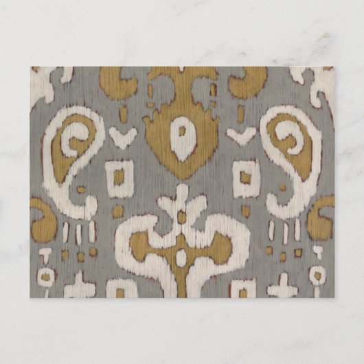 Ochre Ikat I Postkarte (Vorderseite)