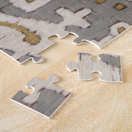 Ochre Ikat I Puzzle (Seite)