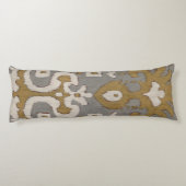 Ochre Ikat I Seitenschläferkissen (Rückseite)