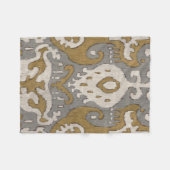 Ochre Ikat II Fleecedecke (Vorderseite (Horizontal))