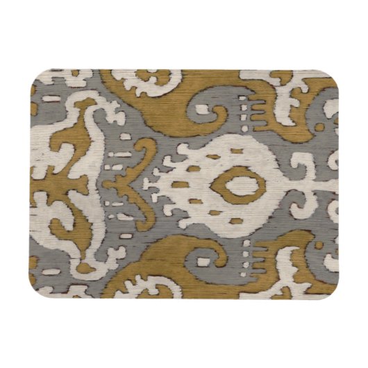 Ochre Ikat II Magnet (Horizontal)