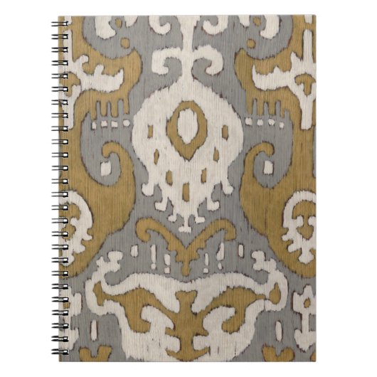 Ochre Ikat II Notizblock (Vorderseite)