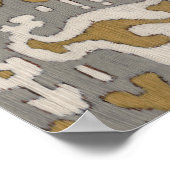 Ochre Ikat II Poster (Ecke)