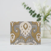 Ochre Ikat II Postkarte (Stehend Vorderseite)