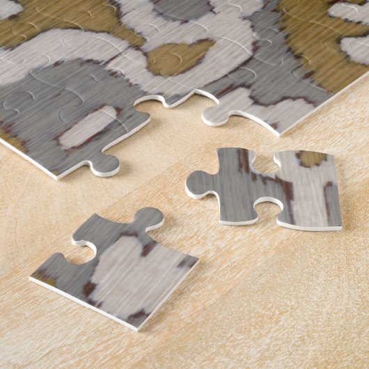 Ochre Ikat II Puzzle (Seite)