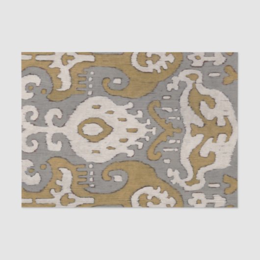 Ochre Ikat II Seidenpapier (Vorderseite)