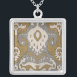 Ochre Ikat II Versilberte Kette<br><div class="desc">Muster</div>