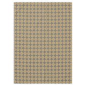 Ochre Mustard Yellow Olive Green Black Tribal Art Tischdecke (Vorderseite)