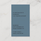 OCHRE NAVY GRAY ELECTIC BULB ELECTRICIAN ELECTRIC VISITENKARTE (Rückseite)