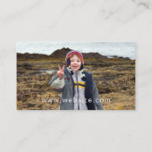 Ochre Seashore Meeresalgen Naturfotografie Visitenkarte (Rückseite)