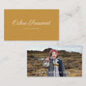 Ochre Seashore Meeresalgen Naturfotografie Visitenkarte (Vorne/Hinten)