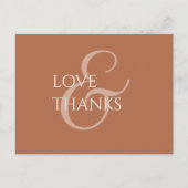 Ochre und Ivory Non-Foto Vielen Dank Postkarte (Vorderseite)