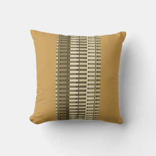 Ochre Yellow Stilvoll Modernes Abstraktes Muster Kissen