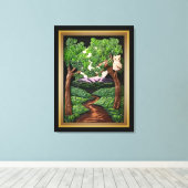 Ochse Leinwanddruck (Insitu (Holzboden))