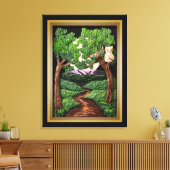 Ochse Leinwanddruck (Insitu (Wohnzimmer))