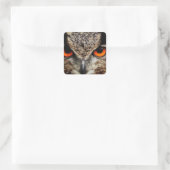 Ochse Quadratischer Aufkleber (Tasche)