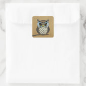 Ochse Quadratischer Aufkleber (Tasche)