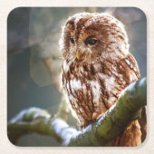 Ochse Rechteckiger Pappuntersetzer (Vorderseite)