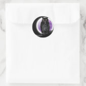 Ochse Runder Aufkleber (Tasche)