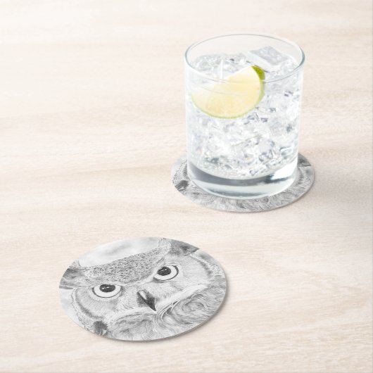 Ochse Runder Pappuntersetzer (Vor Ort)