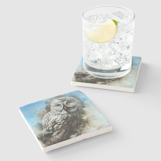 Ochse Steinuntersetzer (Seitenansicht)