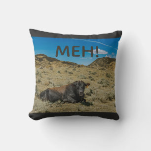 OCHSE STEUER Kuh sagt MEH kein muhen auf dem Bau Kissen