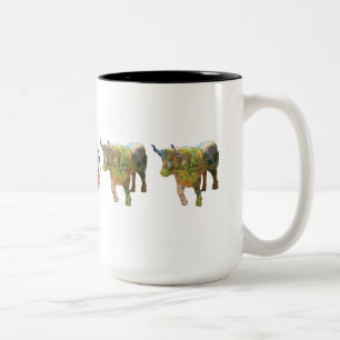 "Ochse während aller Jahreszeiten" 15 Unze-Tasse Zweifarbige Tasse